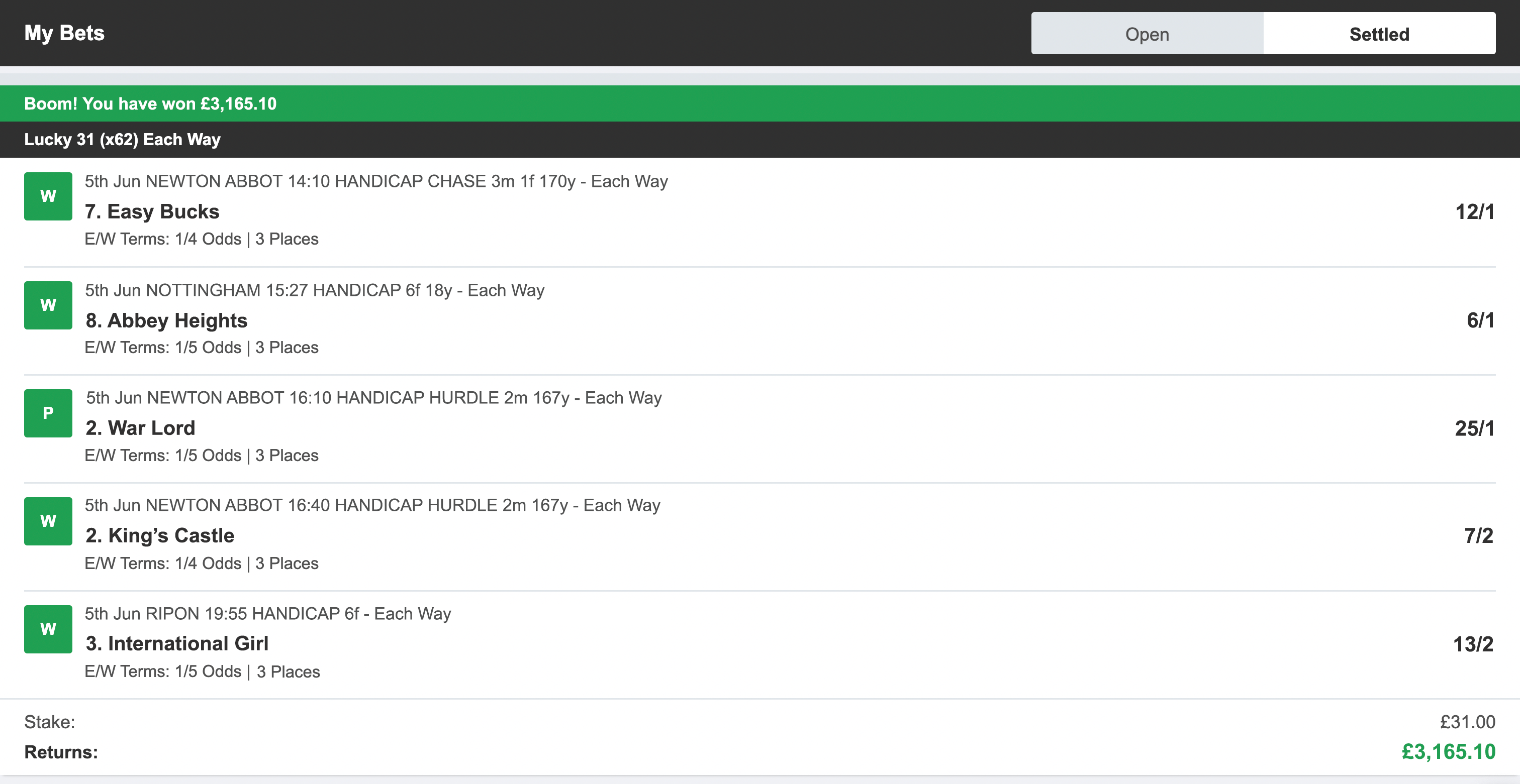 betbold winning acca betslip 1 - 05.06.24