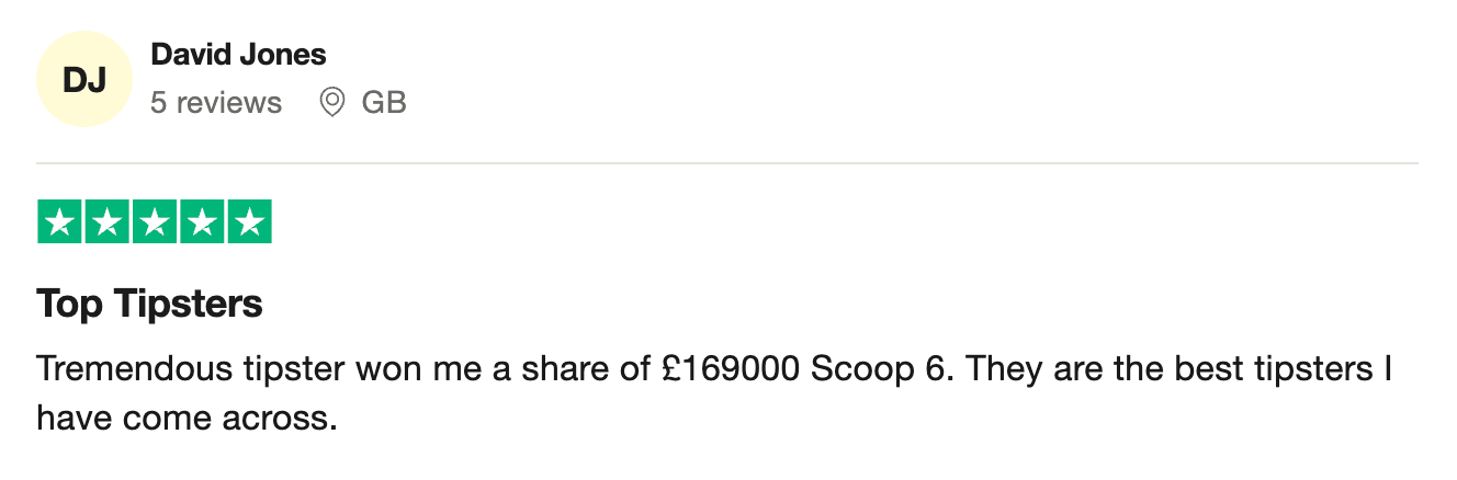 scoop6 testimonial david j